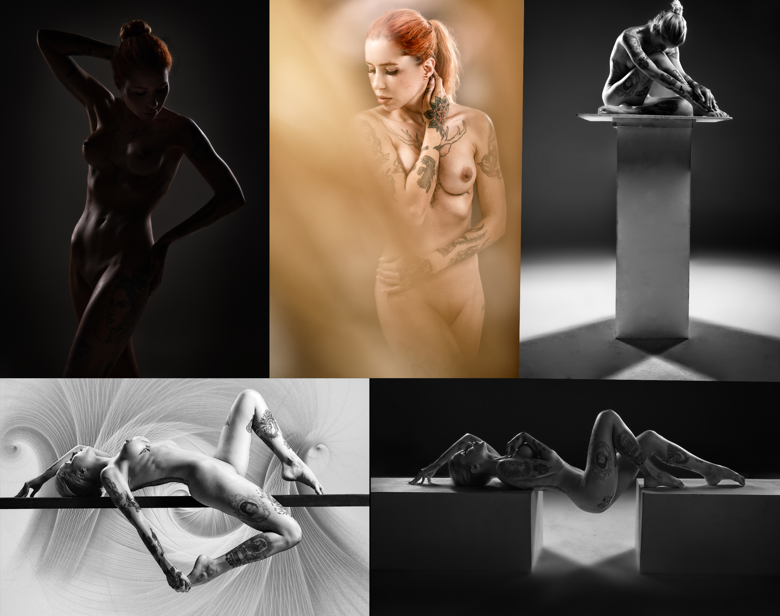 THE TOP DAY  - Erotic - und Nudeart mit dem TOP MODEL Ana Almeida aus Porto - erst im Studio dann Lost Place oder Felsenregion