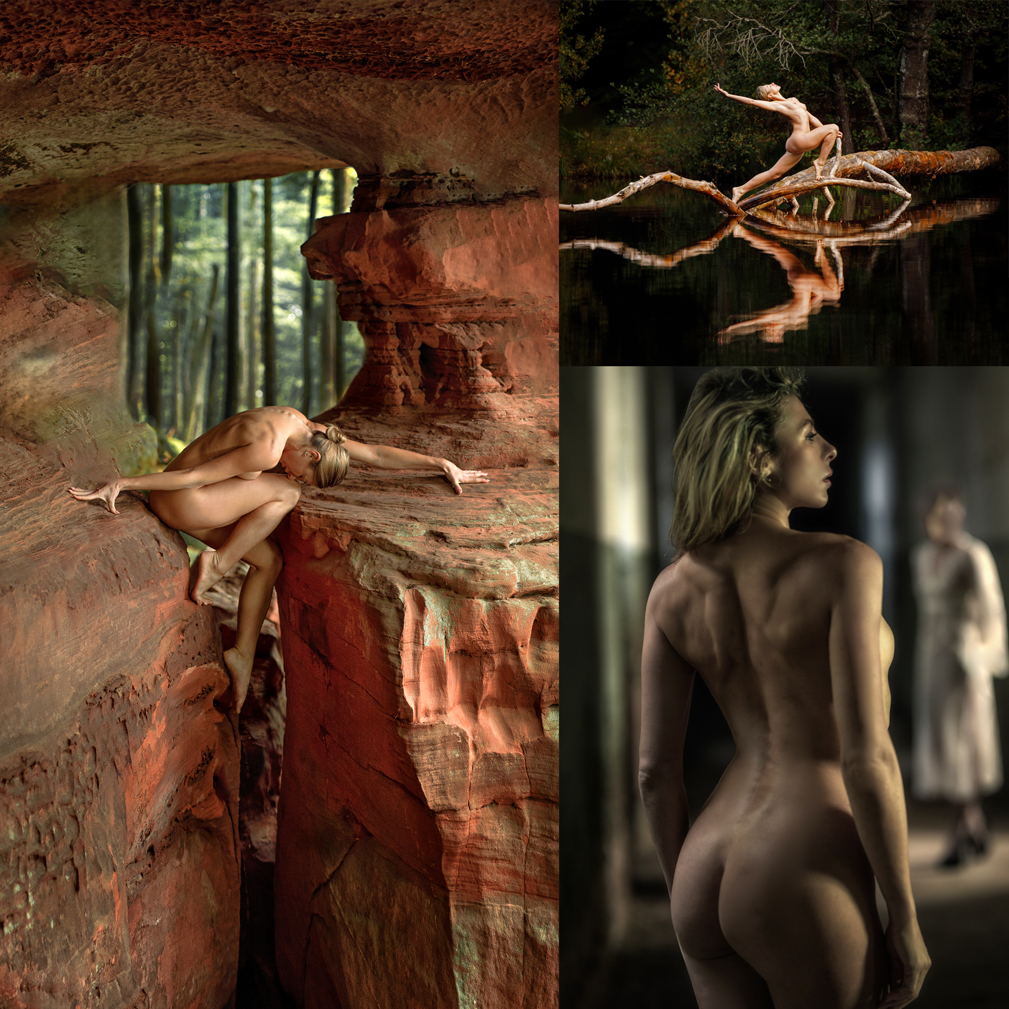 Altes Schloss/ Felsformation/ See - Model Kiwifree Kristinamodel aus Rom ist wieder zu Gast - Nudeart/ Portrait/ Eroticart - Burg Berwartstein/ Felsformation und See - Powerprogramm 