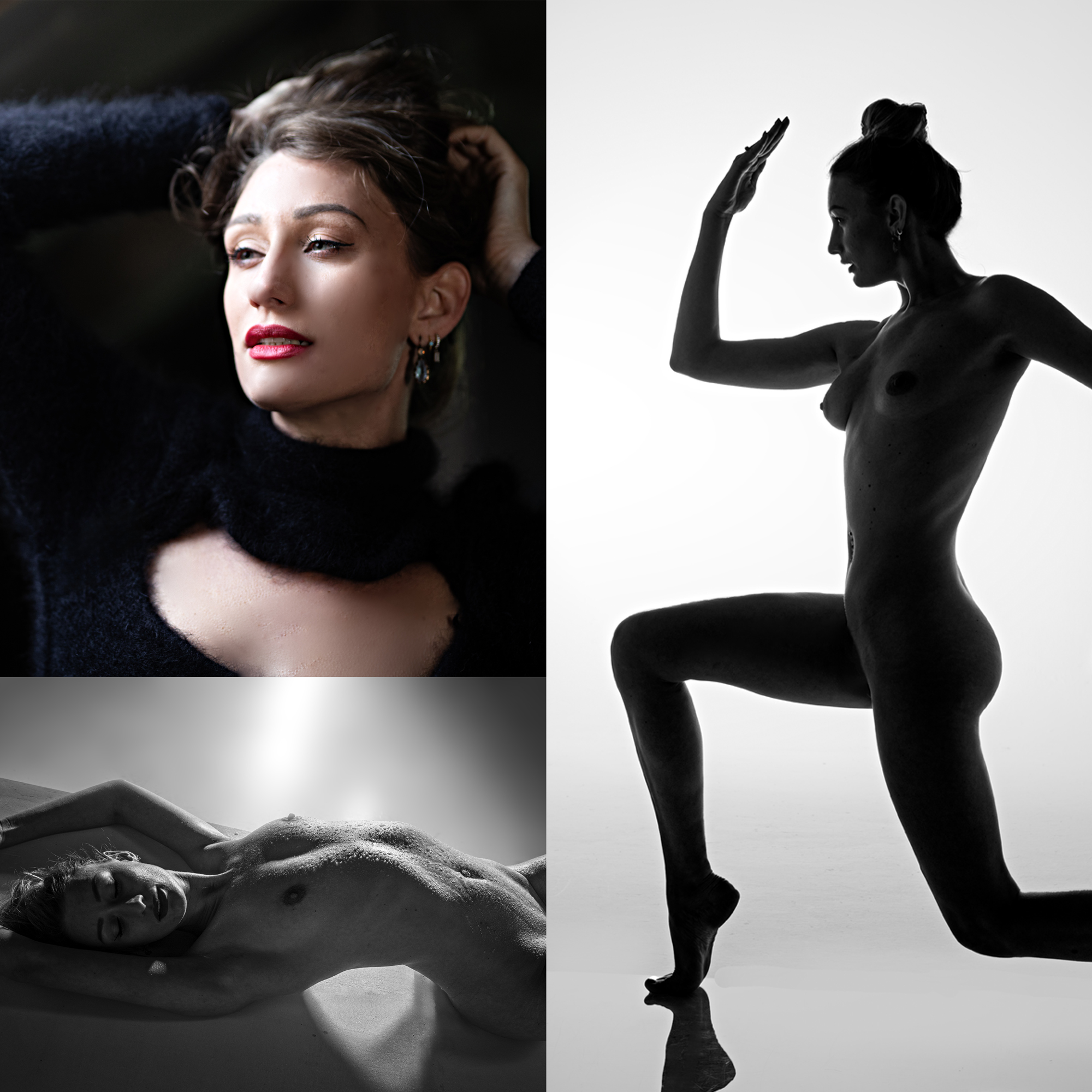 Eroticart- Nudeart - Fashionstyle mit Model Marrycat im Studio an alle Locations, die dieses bietet - Lichtspiele und mehr