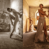 Feuerwerk von Licht und Bodies - Tanz, Bewegung - skulpturaler Akt - Anmut und Emotionen - 2 Models - Camilla Orlandi und Camilla Marcatti - zwei Profis